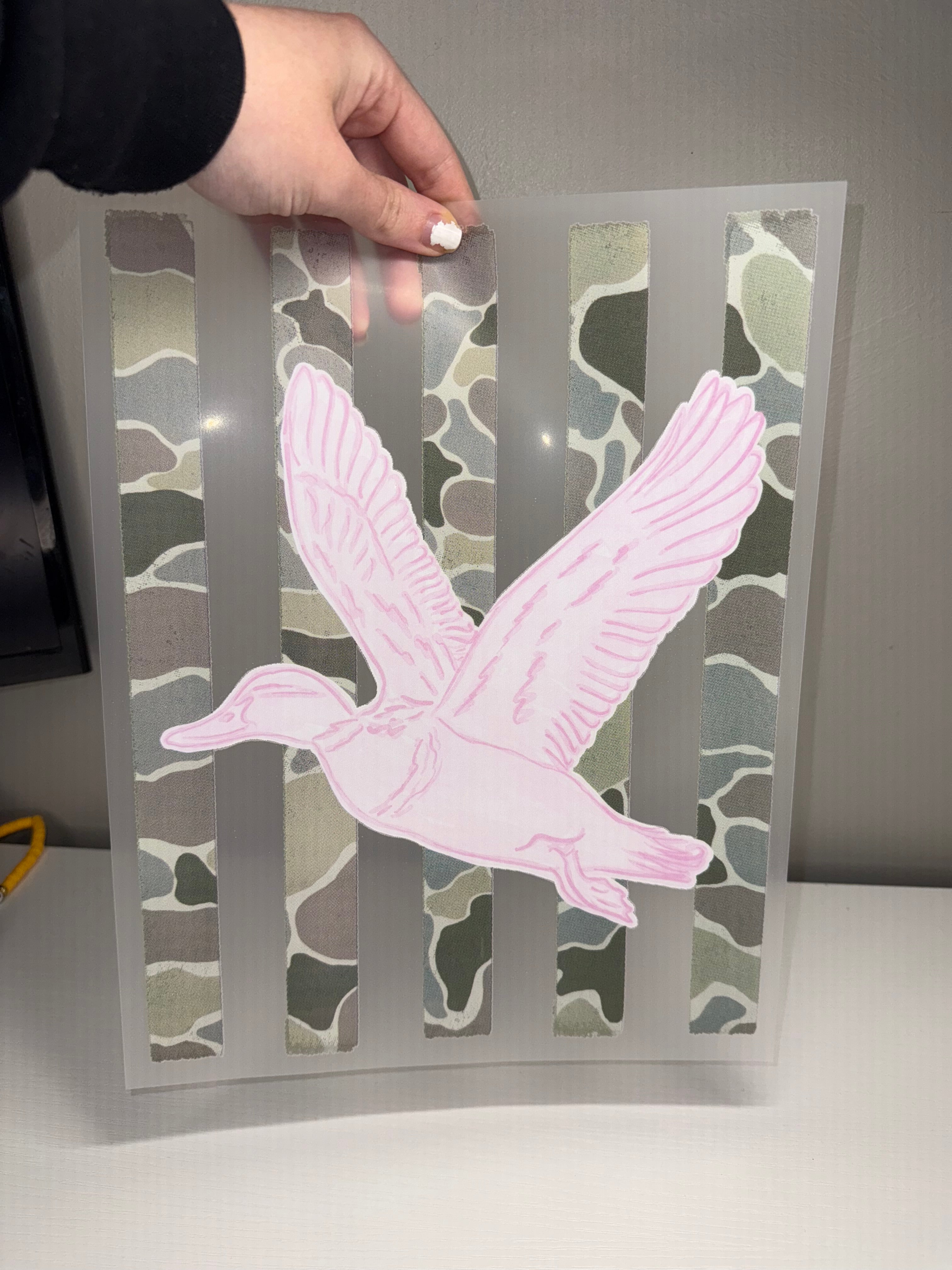 Duck camo transfer