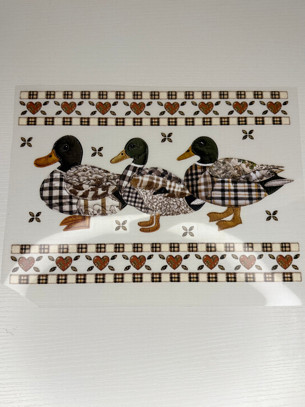 Vintage duck transfer