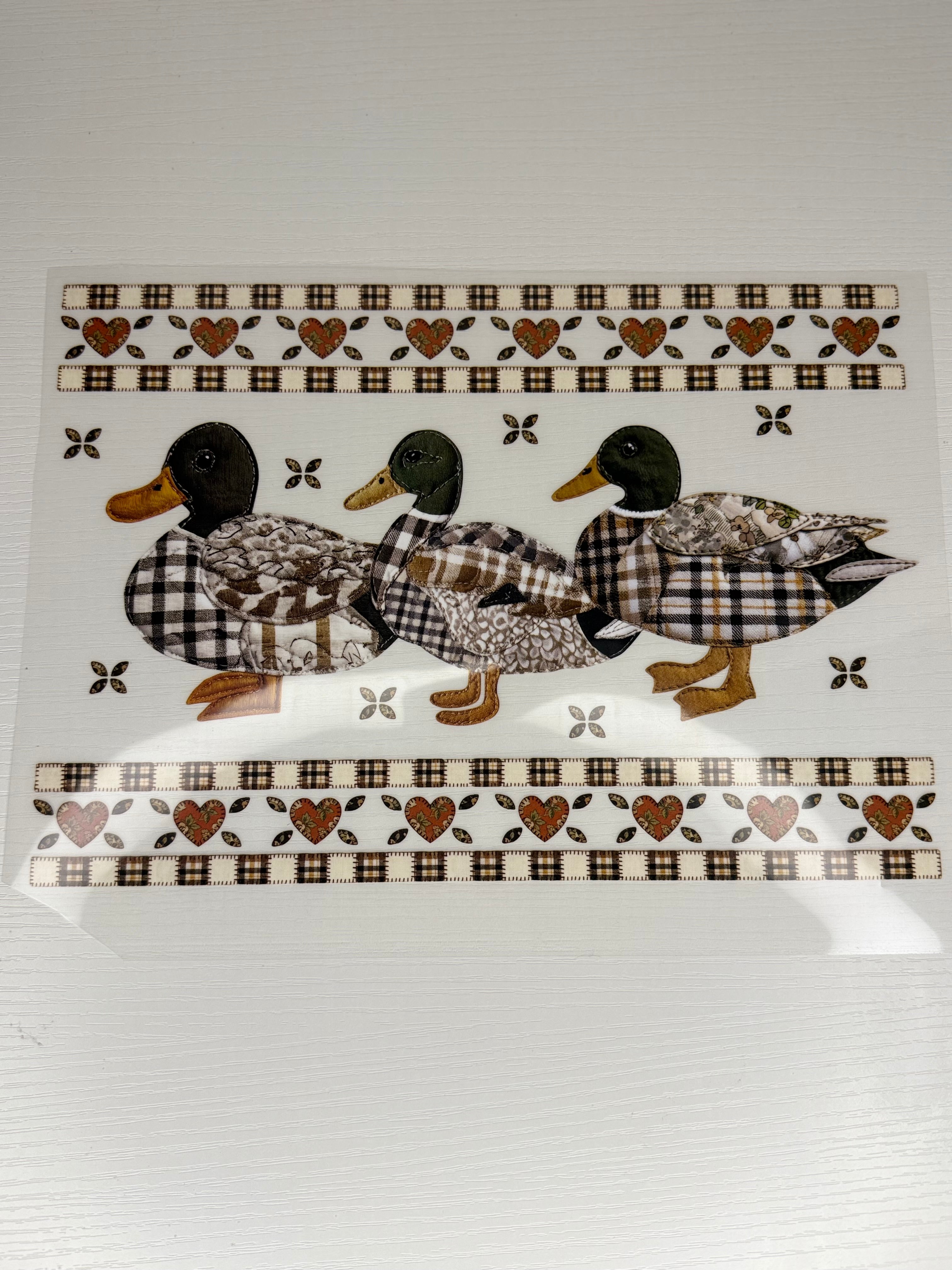 Vintage duck transfer