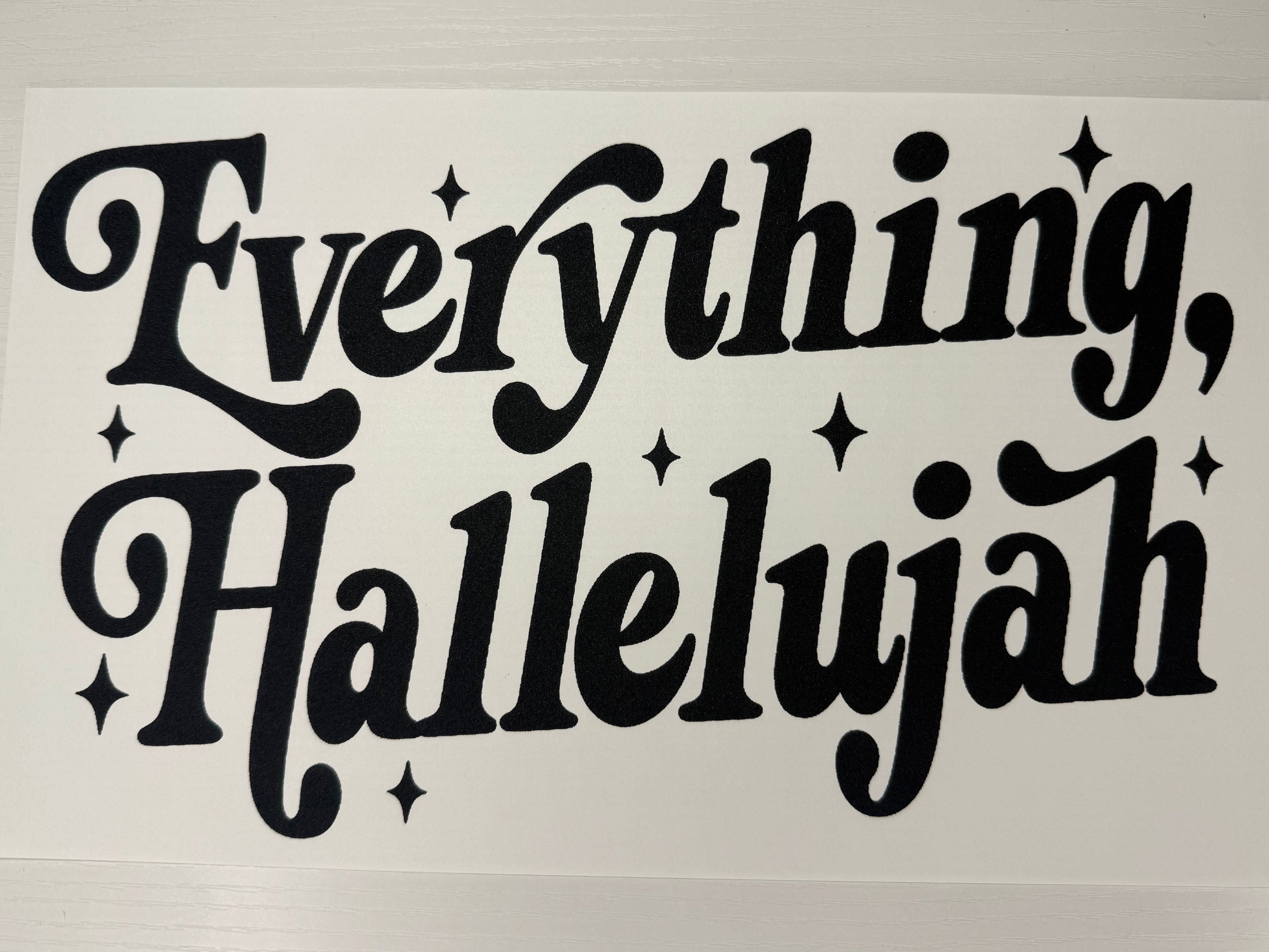Everything hallelujah transfer