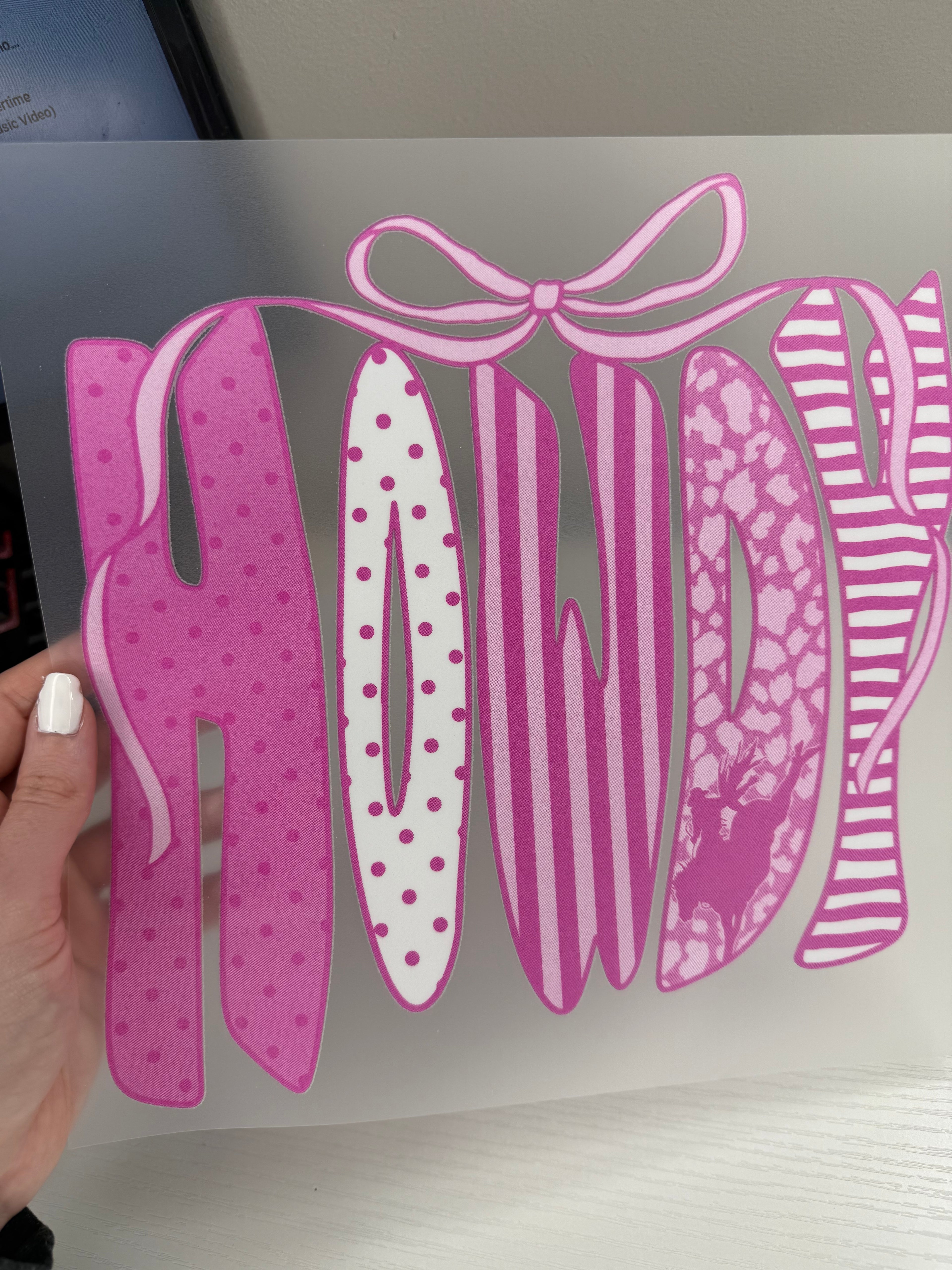 Pink howdy transfer