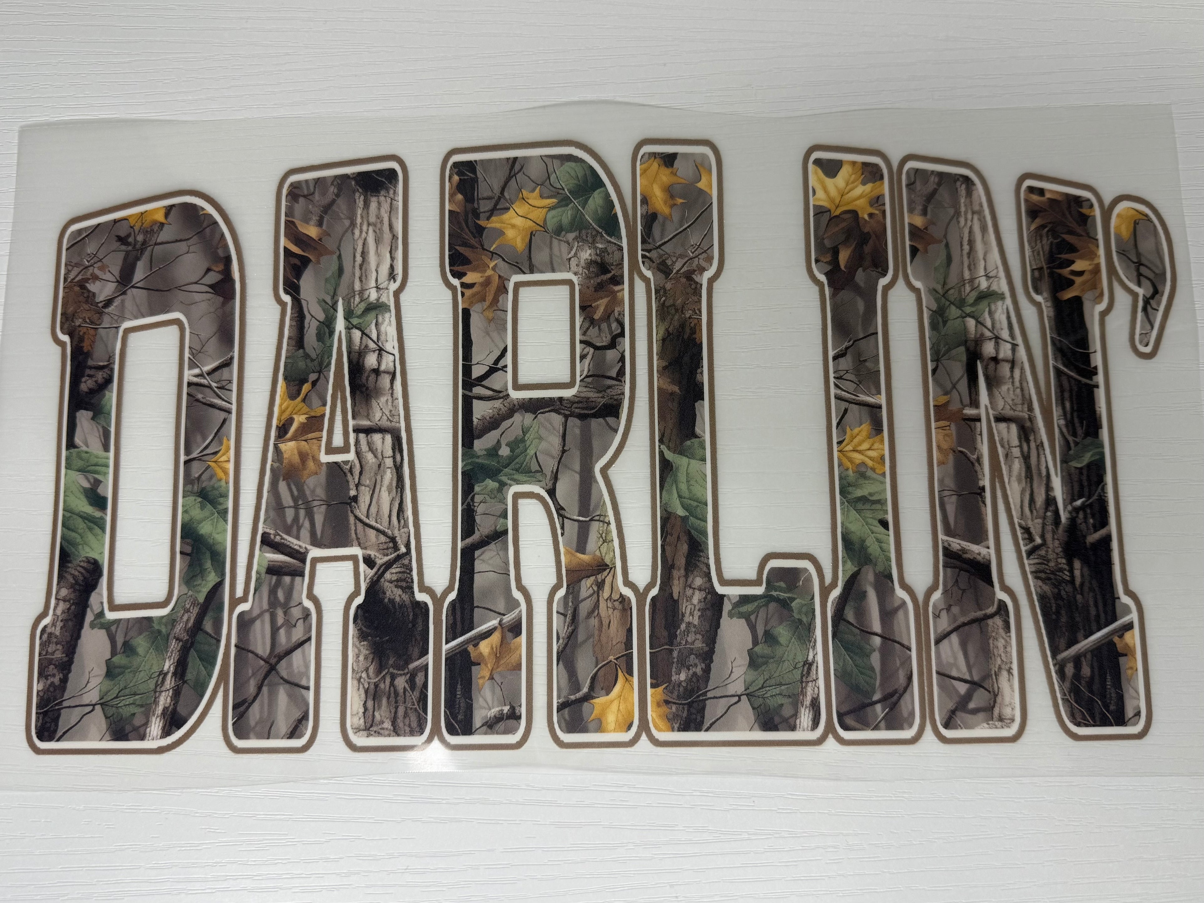 Camo Darlin’ Transfer