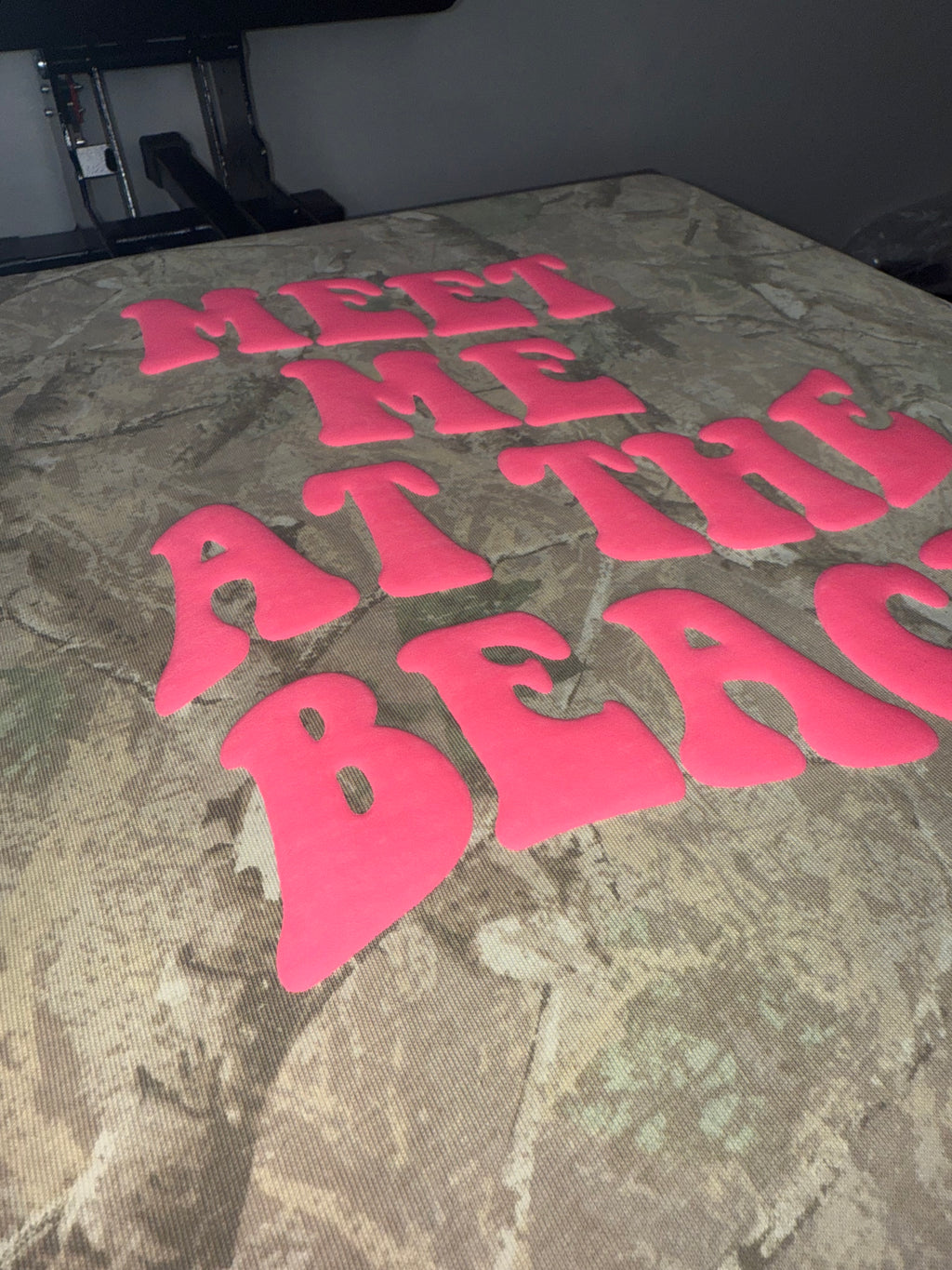 Meet me at the beach PUFF PRINT