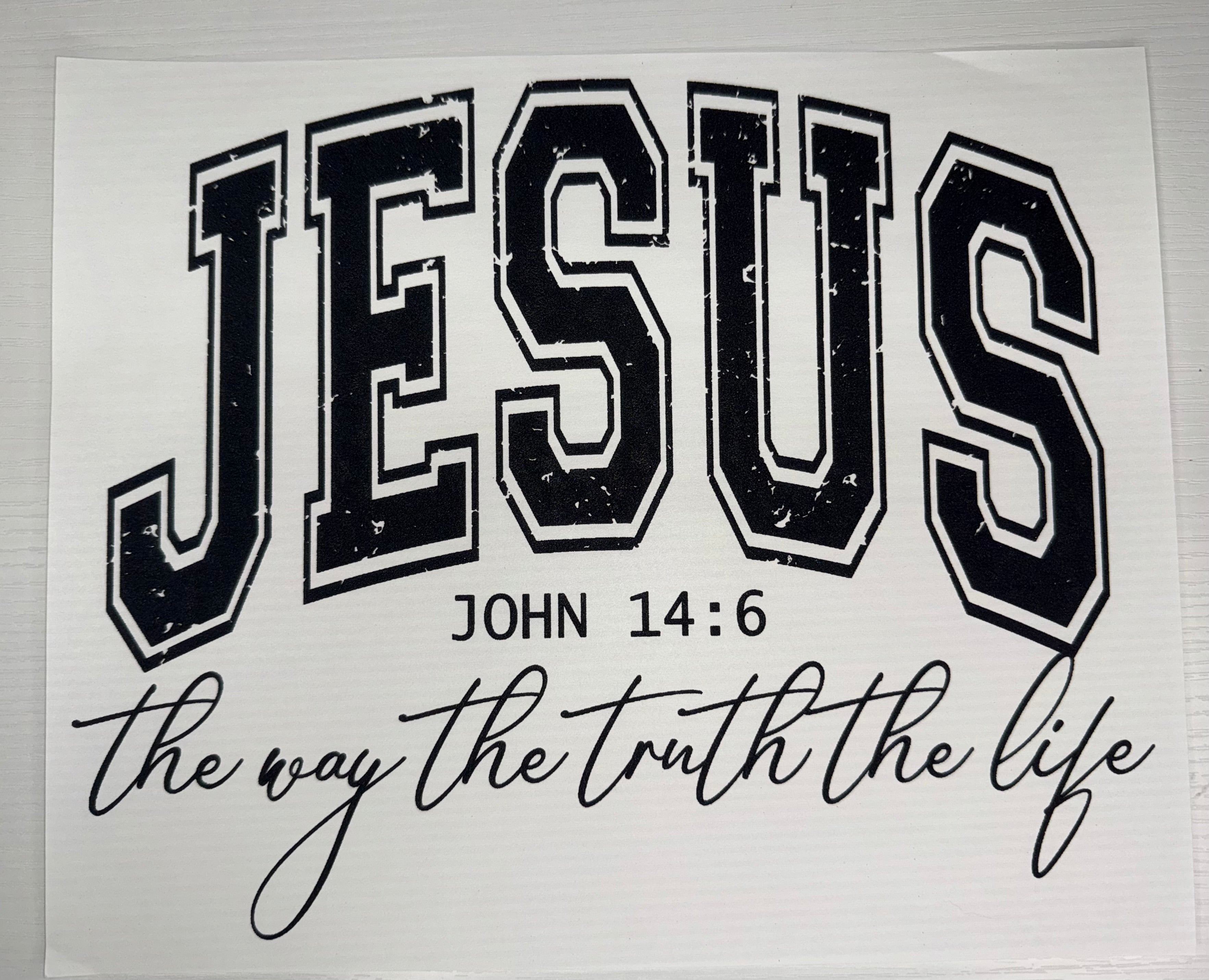 Jesus John 14:6 Screen Print