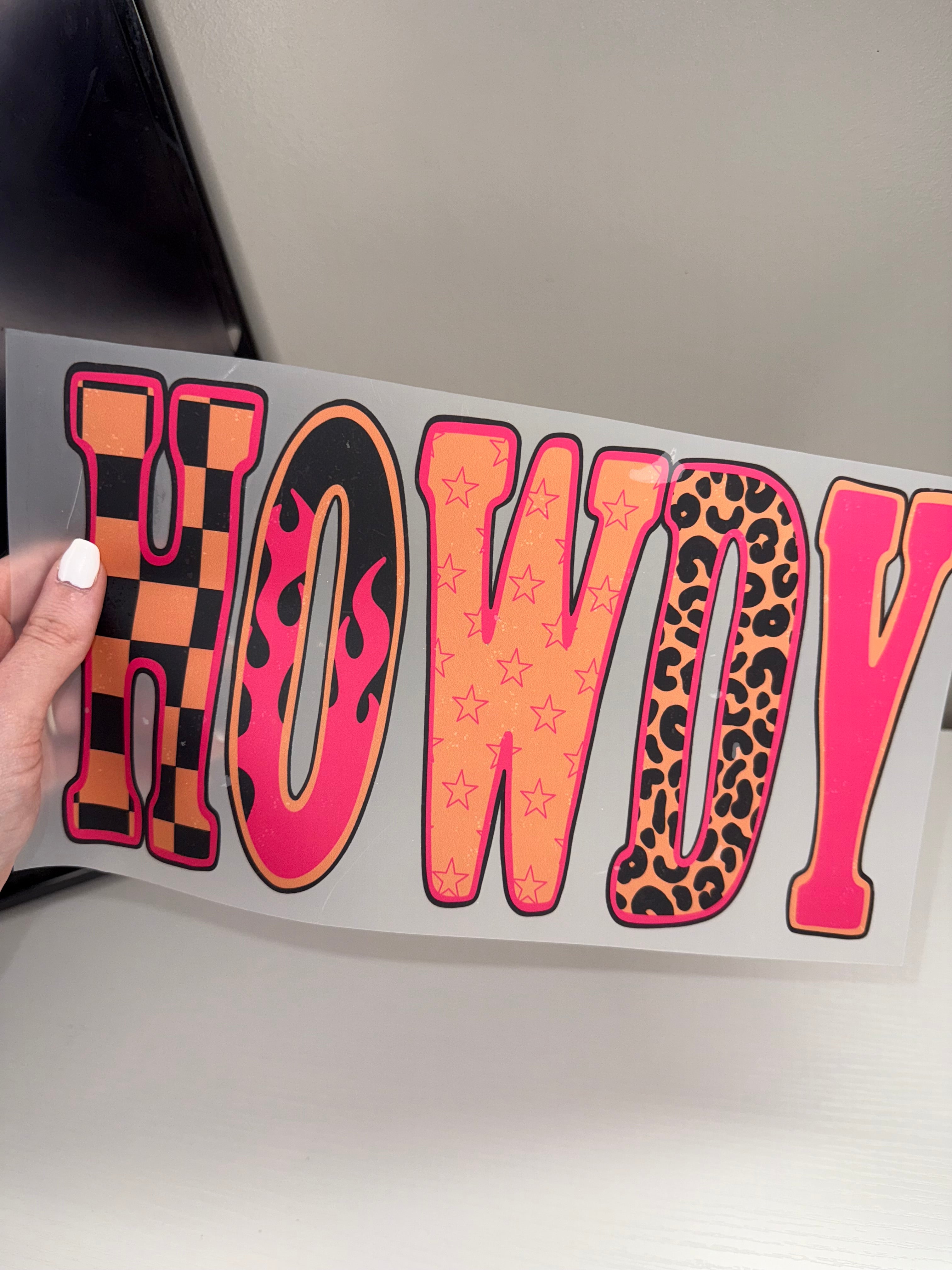 Pink howdy transfer