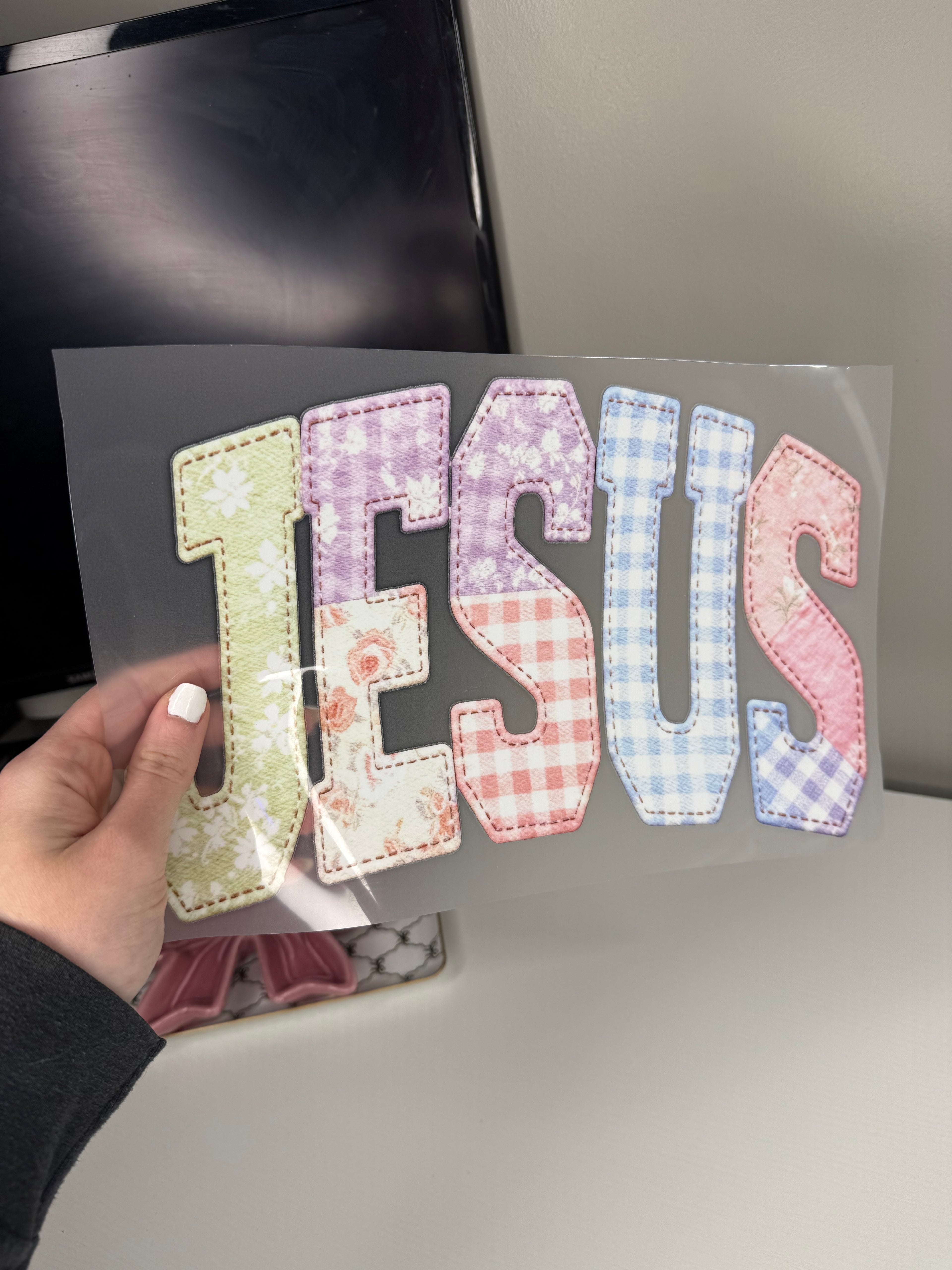 Patchwork Jesus Transfer