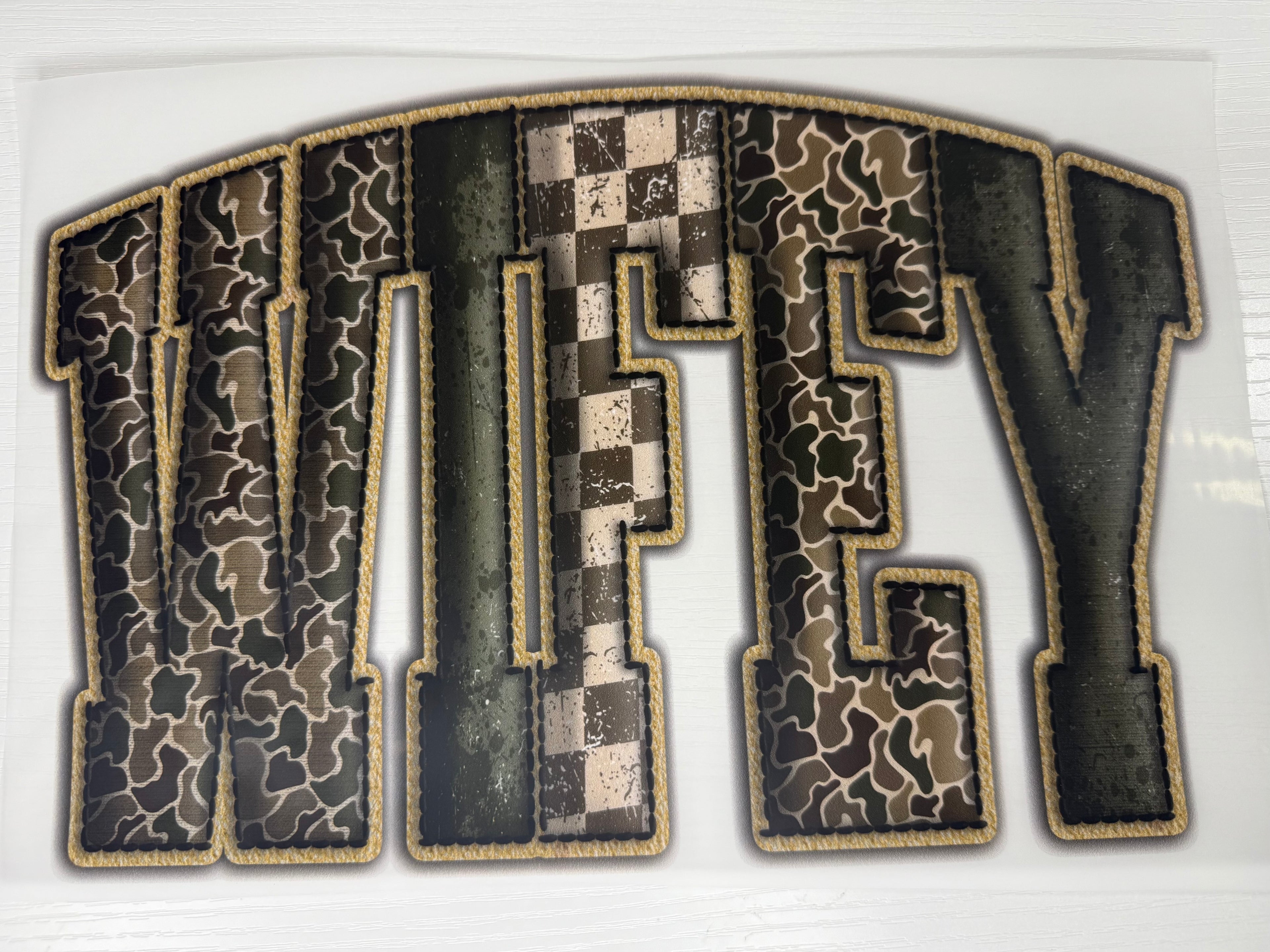 Wifey Camo Transfer