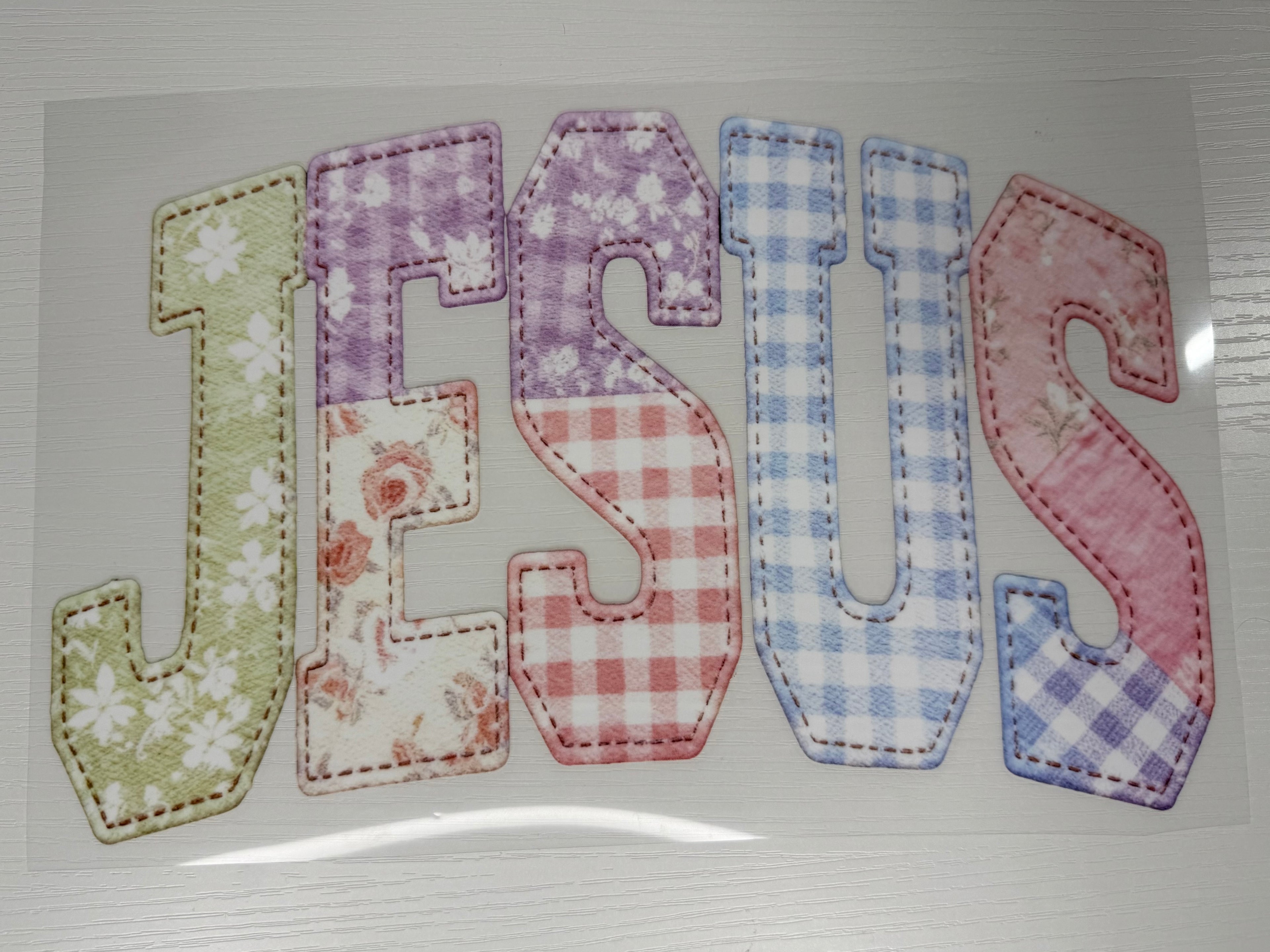 Patchwork Jesus Transfer