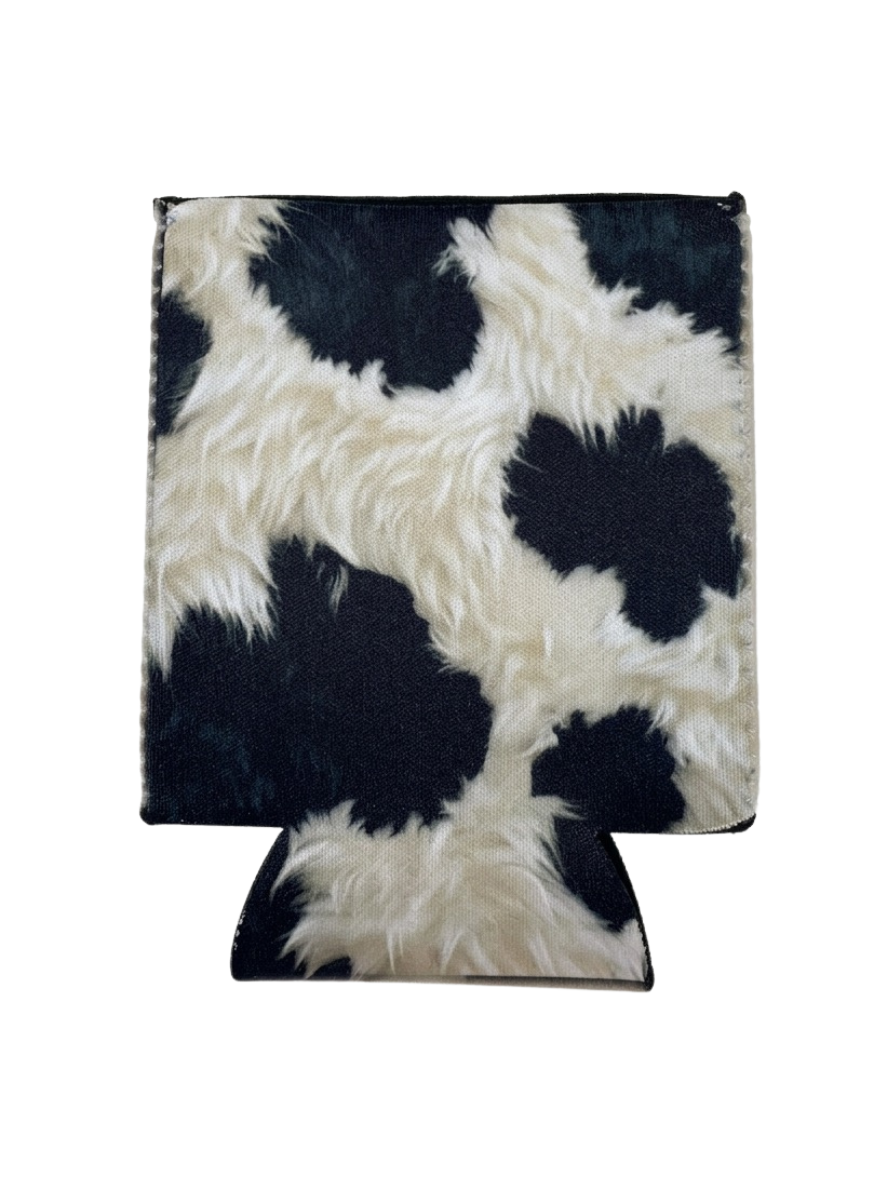 Cow Print Koozie