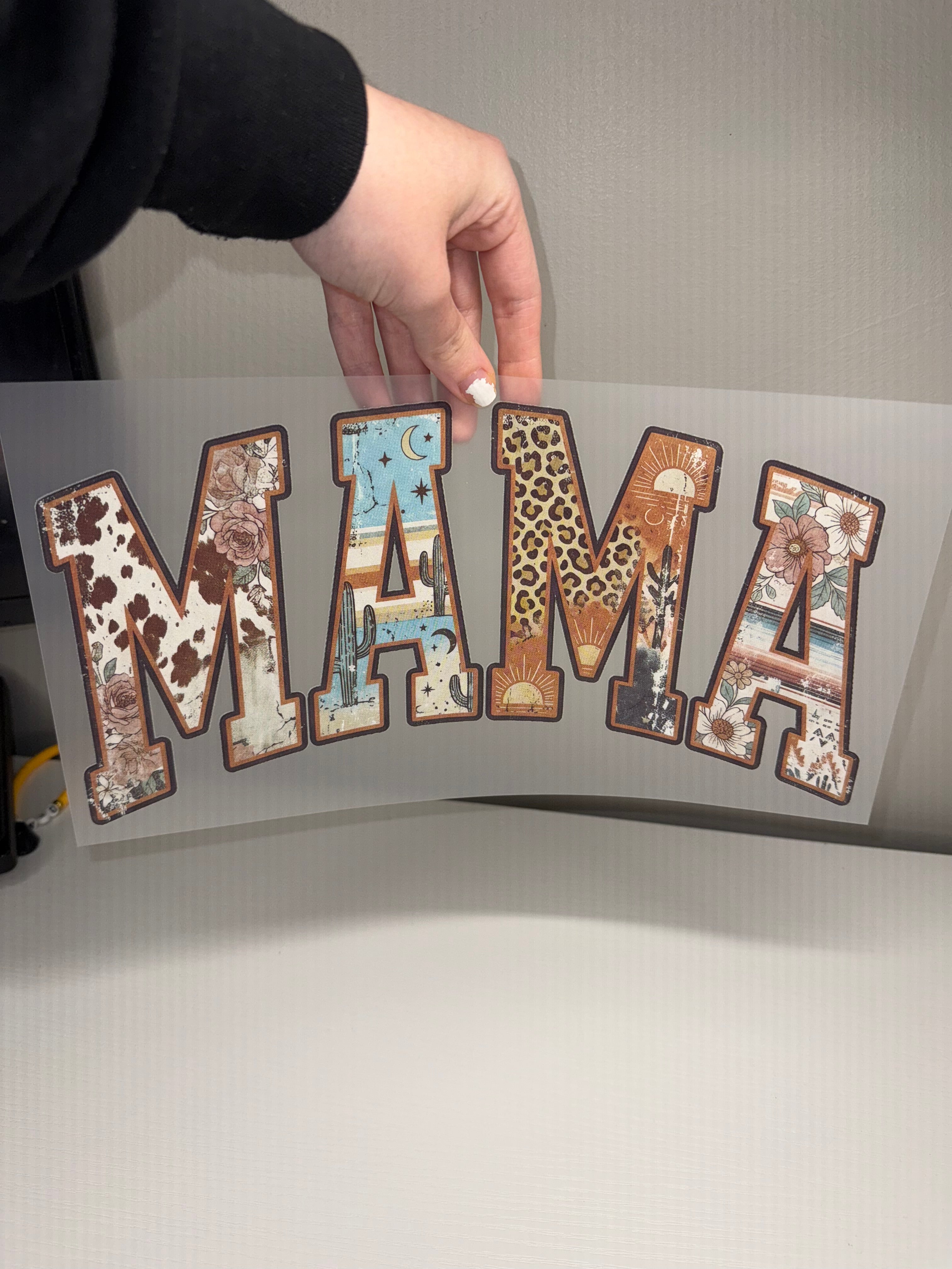 MAMA western print transfer