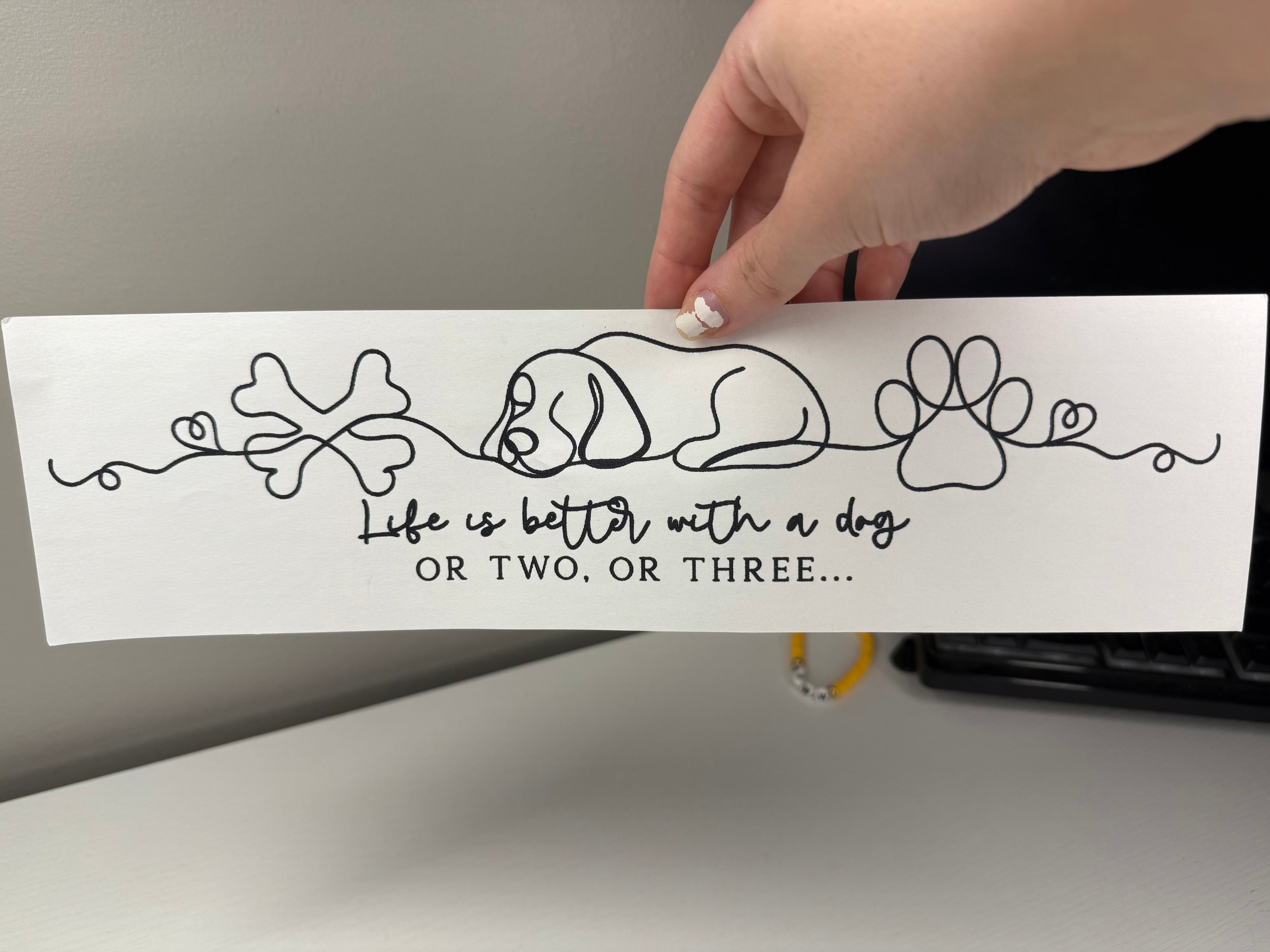 Life is better with a dog transfer