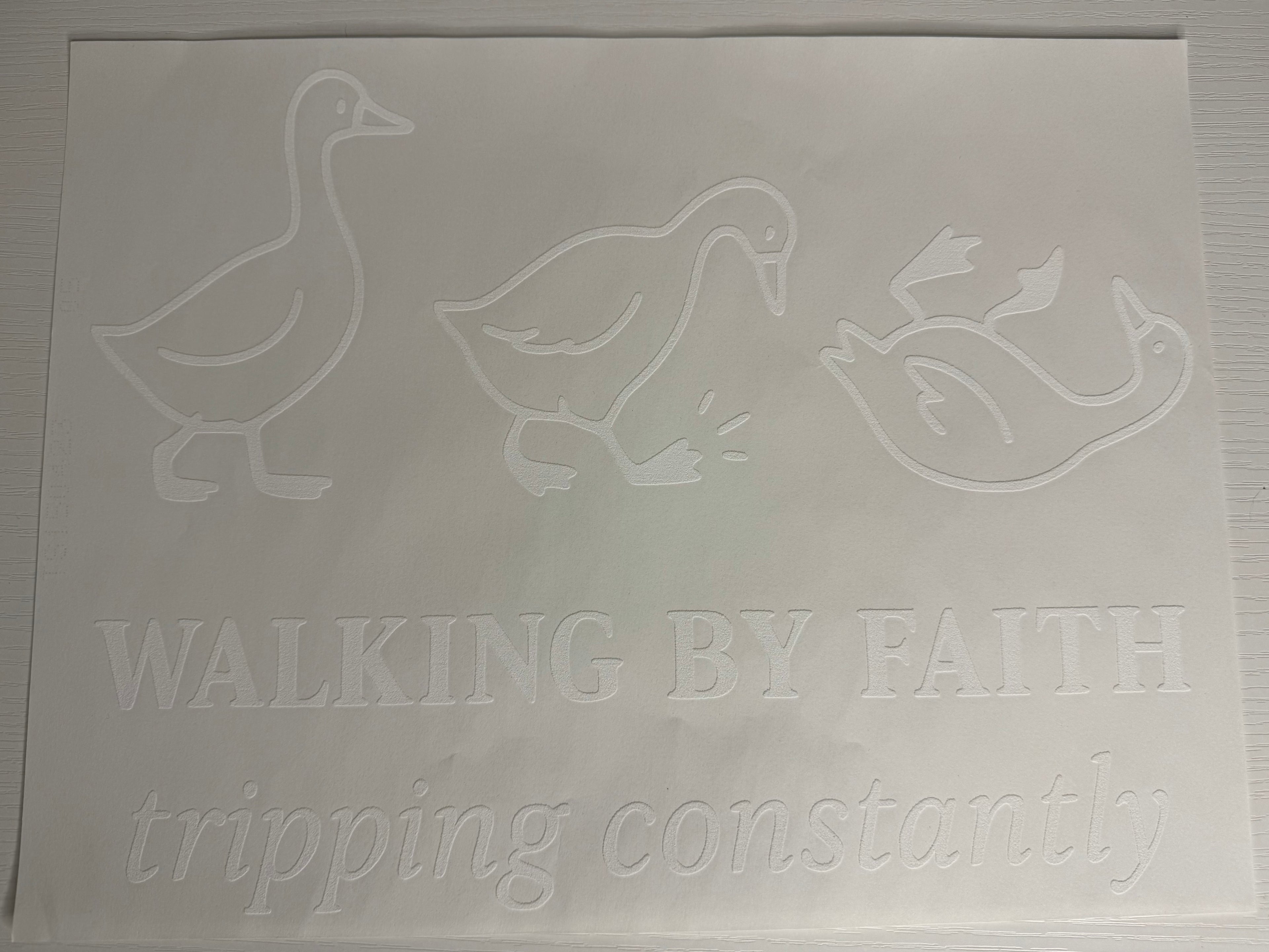 Walking By Faith Transfer