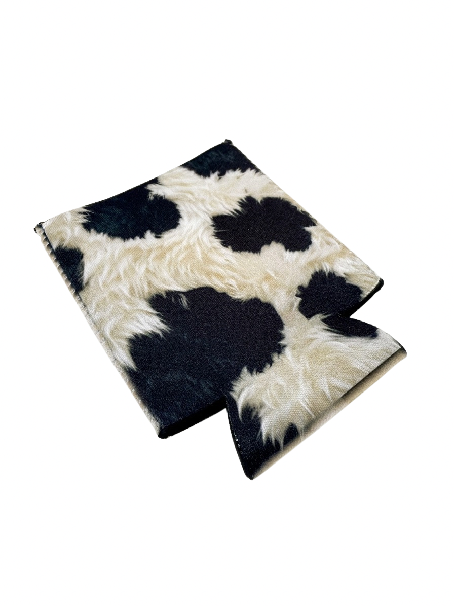 Cow Print Koozie