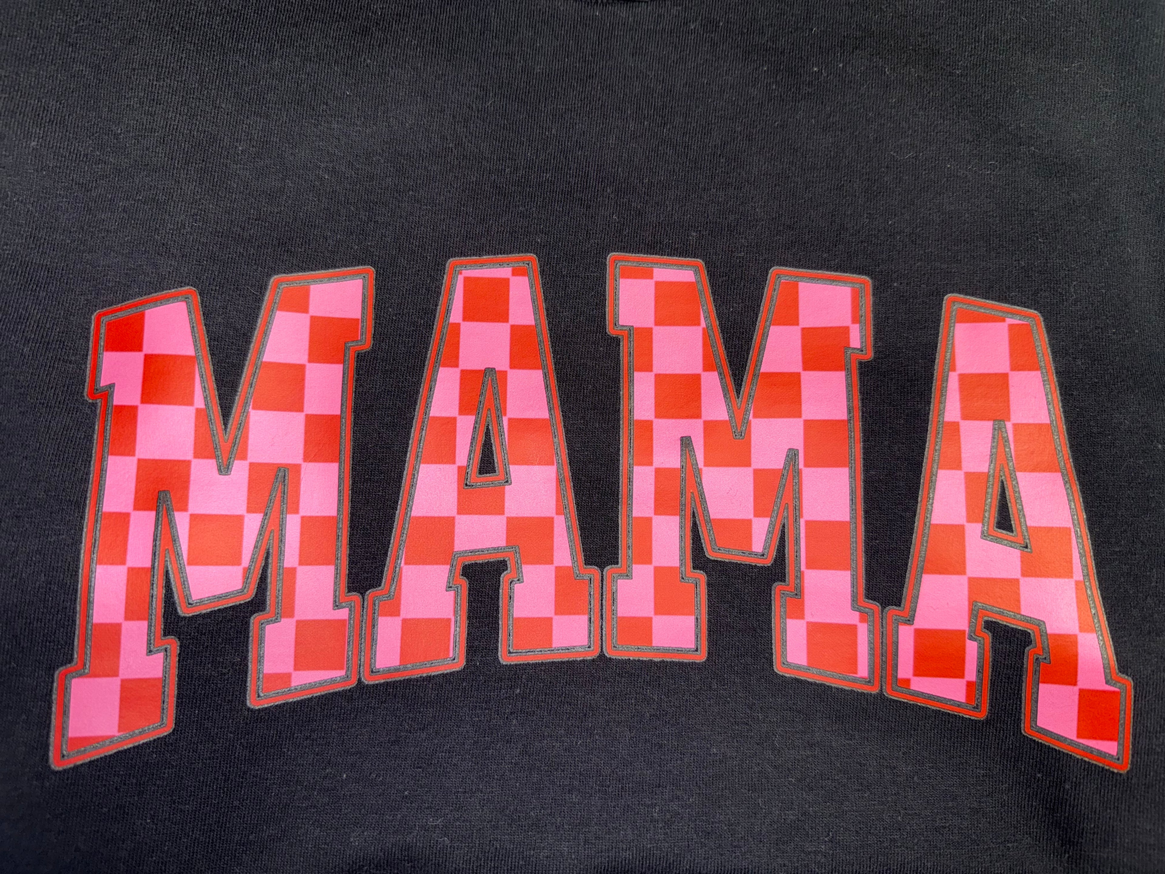 Pink Checker Mama T-Shirt