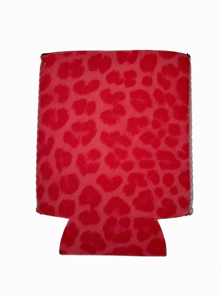 Pink Cheetah Koozie