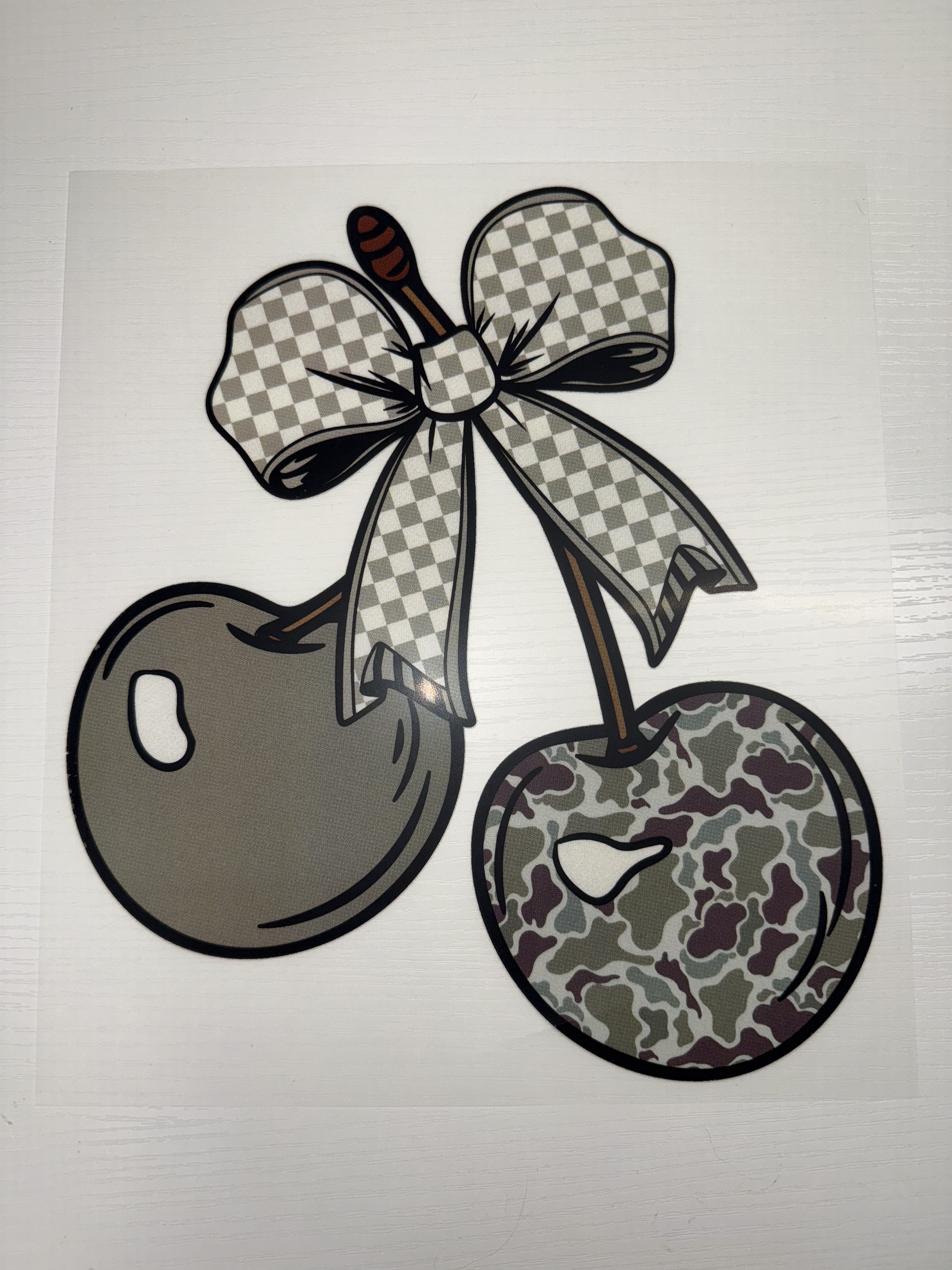 Camo Cherries Transfer